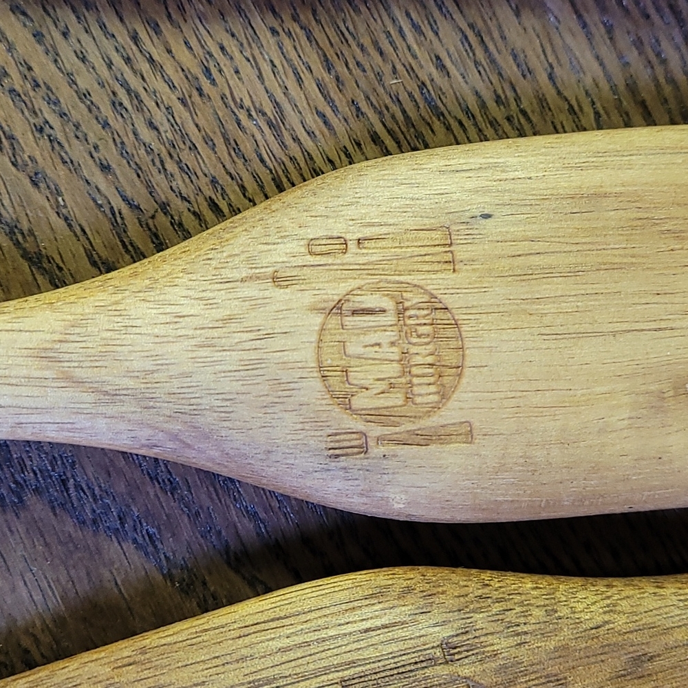 Set of 3 Teak Mad Hungry Kitchen Utensils - Picture 2 of 3